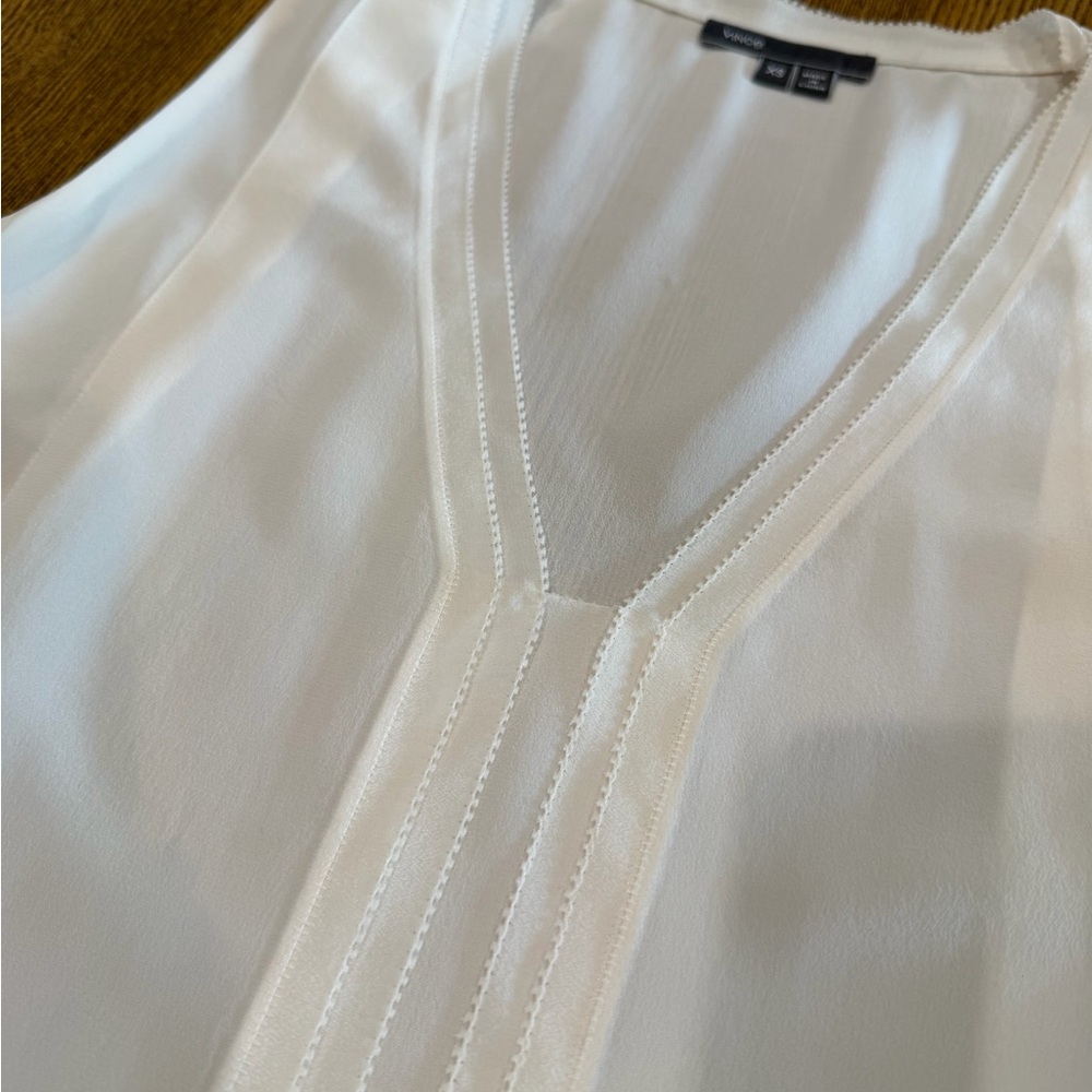 Vince 100% Silk Sleeveless Blouse -XS - Picture 8 of 13